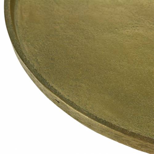 Floristik24 Decorative plate clay Ø20cm gold