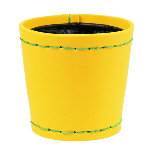 Floristik24 Decorative pot &quot;Suki&quot; yellow Ø12.5cm H12.5cm, 1p