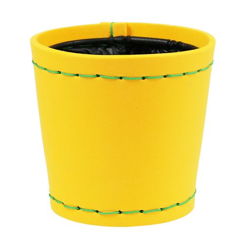 Floristik24 Plant pot yellow Ø12cm H11.5cm, 1p