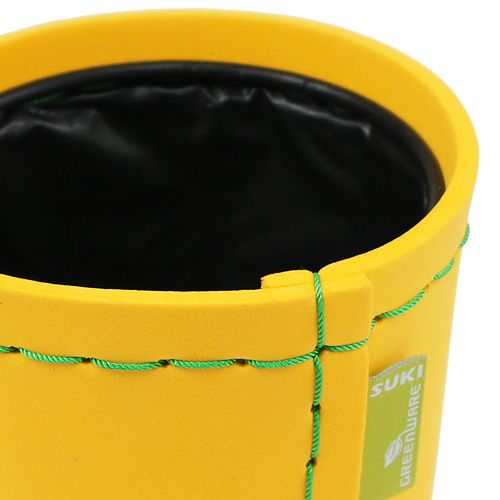 Floristik24 Plant pot yellow Ø12cm H11.5cm, 1p