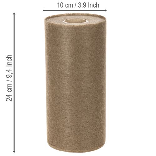 Non-woven table decoration roll 24 cm x 25 m in brown for festive tables | Floristik24.ie
