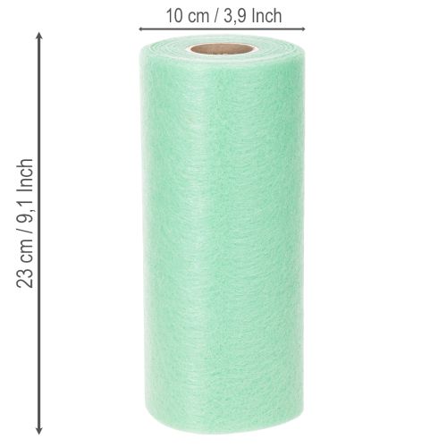 Green non-woven fabric roll, 25m, table decoration, sold by the meter | Floristik24.ie
