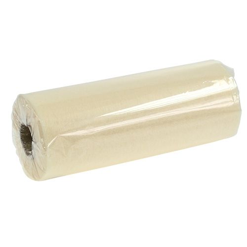 Floristik24 Decorative fleece cream 23cm 25m