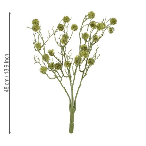 Product Decorative branch sweetgum tree fruits light green 48cm