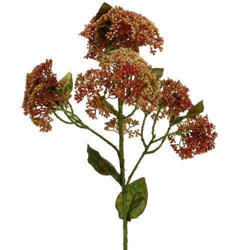 Decorative branch sedum Bordeaux, yellow 58cm