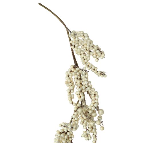 Floristik24 Decorative branch snowberries winter garland cream 130cm