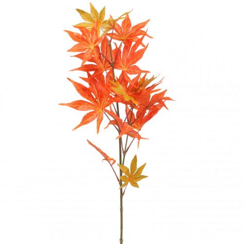 Deco branch maple orange leaves artificial branch autumn 80cm