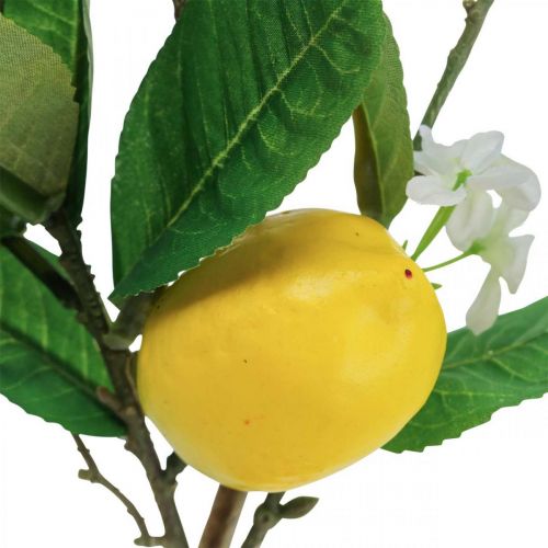 Product Decorative lemon branch, blossoms, fruit, artificial Mediterranean plants, H68cm