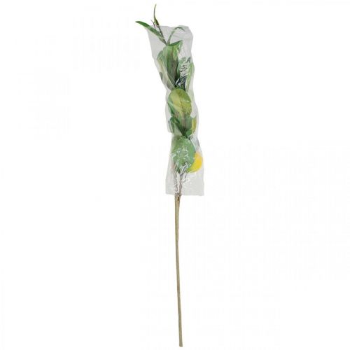 Product Decorative lemon branch, blossoms, fruit, artificial Mediterranean plants, H68cm