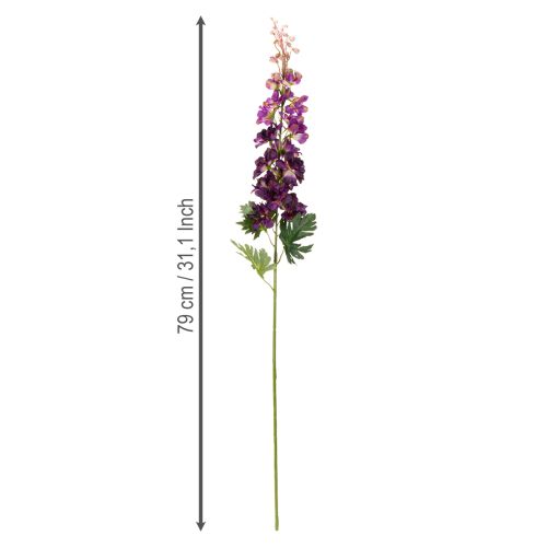 Product Decorative Delphinium as an artificial flower for stylish floral accents, 79cm, 3 pieces