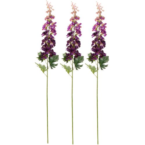 Product Decorative Delphinium as an artificial flower for stylish floral accents, 79cm, 3 pieces
