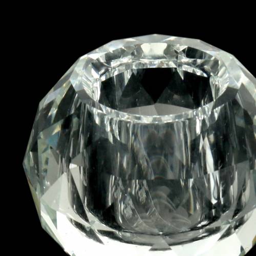 Floristik24 Candle holder diamond clear Ø5cm table decoration