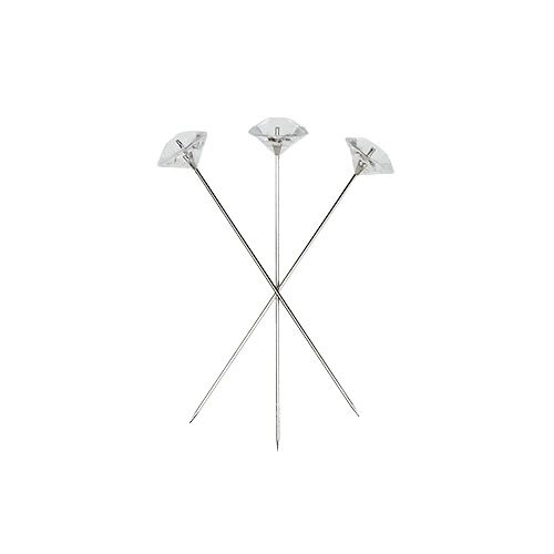 Product Diamond needles Ø6mm trans clear 85 pieces