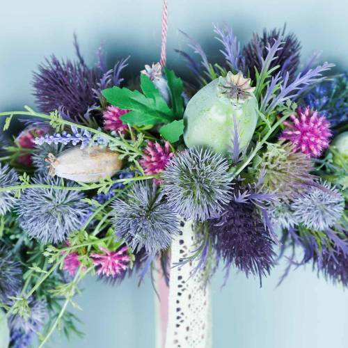 Floristik24 Thistle silk flower blue 56cm 3pcs