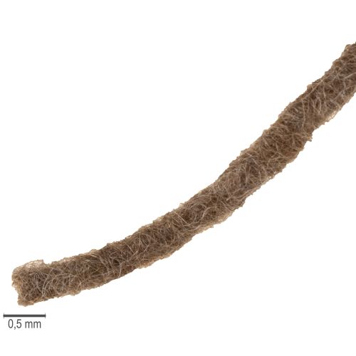 Product Brown wool cord, 55m decorative string for floristry and crafts