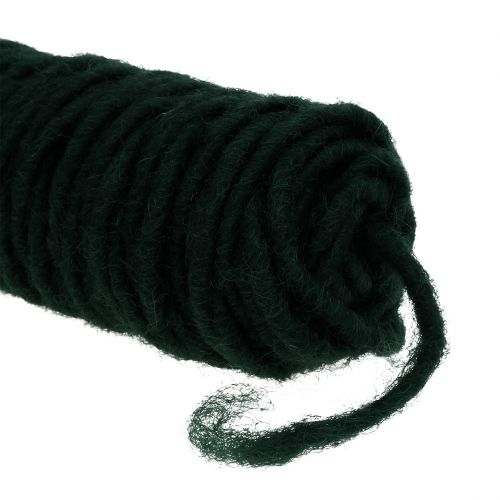 Floristik24 Wick thread felt thread dark green 55m