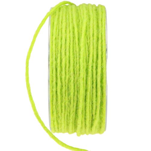 Product Wick thread wool cord felt cord light green W3mm L100m