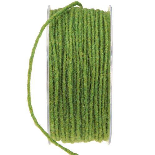 Product Wick thread wool cord felt cord moss green 3mm 100m
