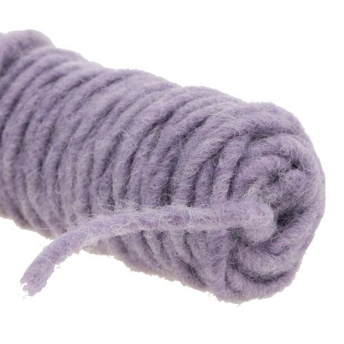 Wick thread felt cord violet 55m
