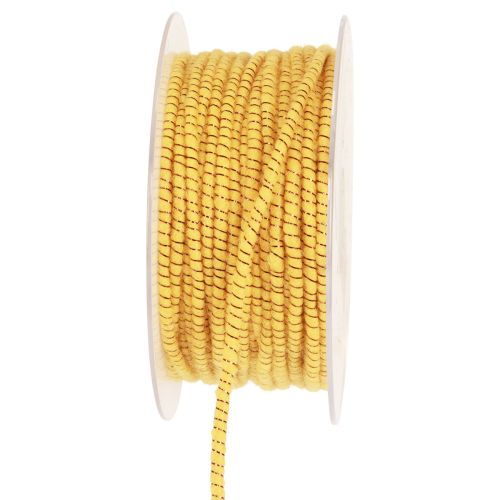 Product Wool thread with wire felt cord mica yellow bronze Ø5mm 33m