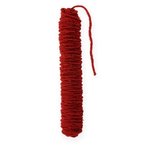 Floristik24 Wick thread dark red 55m