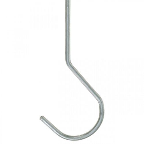 Product Metal hook, double hook silver L L35cm 5pcs