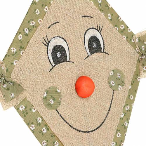 Product Autumn decoration kite to hang mint green-old pink / natural olive green 40cm x 57cm 2pcs