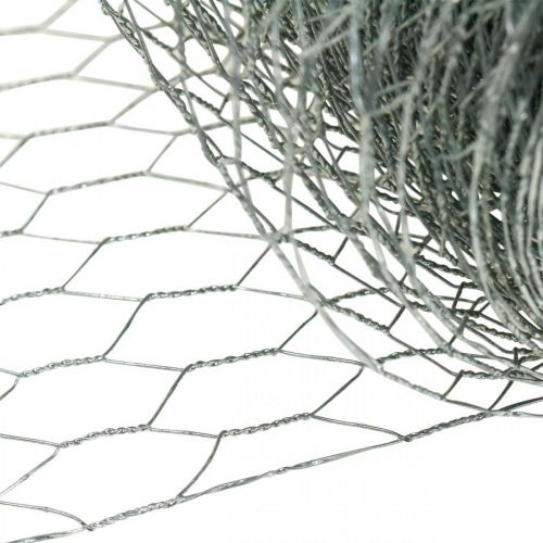 Floristik24 Hexagonal Wire Galvanized Silver Rabbit Wire 50cm×10m
