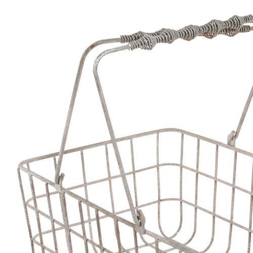 Product Wire basket with handles grey 34×20.5cm / 38×24.5cm set of 2