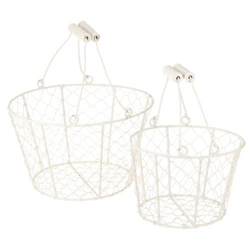 Floristik24 Decorative wire baskets as a decorative solution for creative garden design, 30cm, 1 set