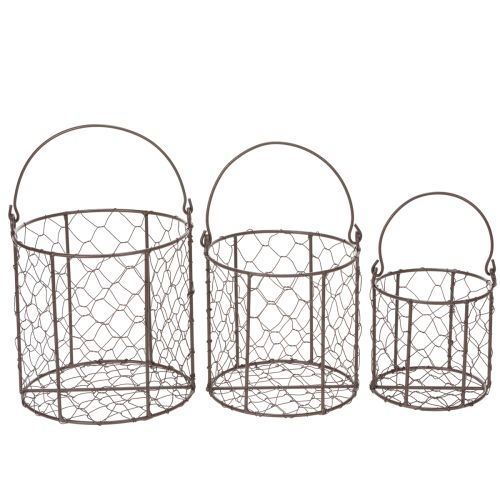Product Wire basket set ideal for use in the kitchen or garden, 25cm, 1 set