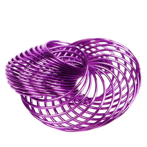Floristik24 Wire wheels lavender Ø4.5cm 6pcs