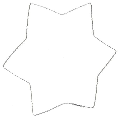 Floristik24 Wire Star Wave Ring Wire Stars for Wreaths 30cm 10 Pcs