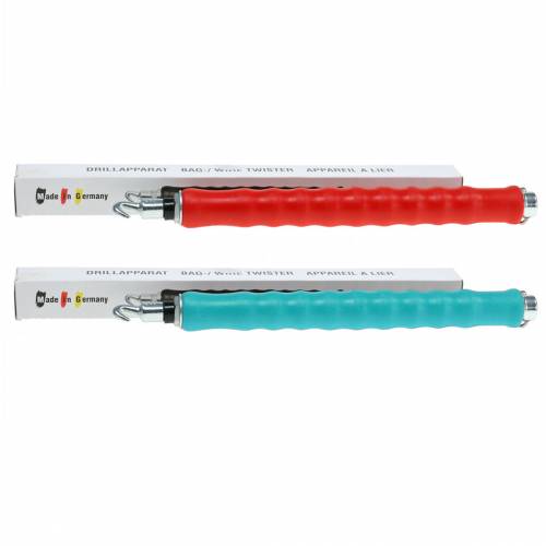 Floristik24 Drill device DrillMaster wire drill Twister red or blue 31cm