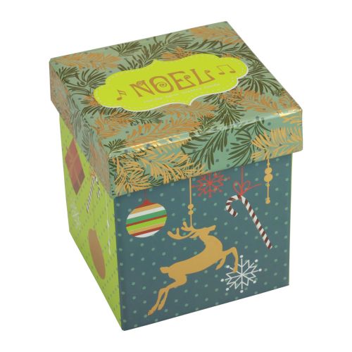 Floristik24 Scented candle Christmas candle glass clear Christmas candle 7.5cm