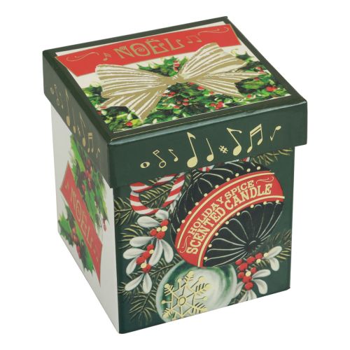 Floristik24 Scented candle Christmas candle glass white Christmas candle 7.5cm