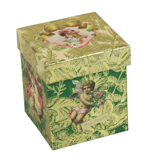 Floristik24 Scented candle Christmas red candle glass Christmas candle Ø7.5cm