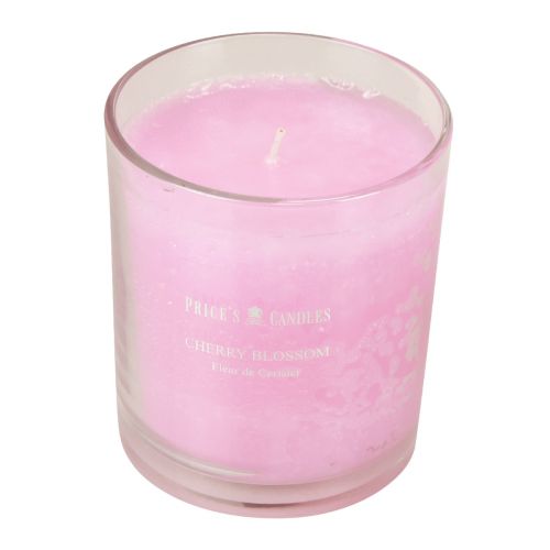 Floristik24 Scented candle in glass scented cherry blossom candle pink H8cm