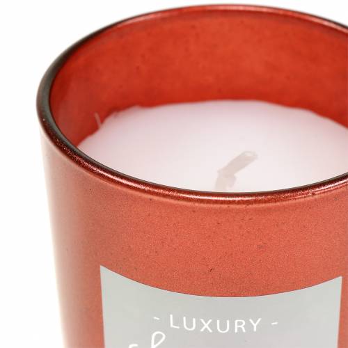 Floristik24 Scented candle in glass copper Ø7cm H8.5cm 1 pc