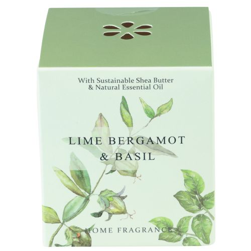 Product Scented candle in glass bergamot lime basil Ø7.5cm H8.5cm