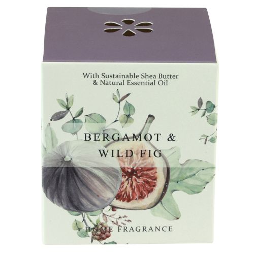 Product Scented candle in glass Bergamot Fig White Ø7.5cm H8.5cm