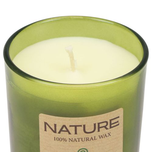 Floristik24 Scented candle in glass natural wax candle aloe vera 85×70mm