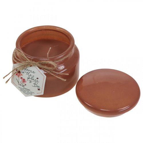 Floristik24 Scented candles in glass wax candles chamomile Ø10cm H8.5cm 3pcs