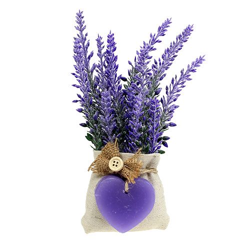 Floristik24 Lavender sachet with heart 18cm