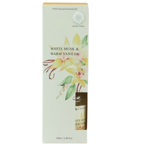 Product Fragrance sticks room fragrance glass vanilla white musk 100ml