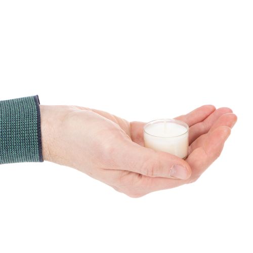 Product Citronella scented tealight candles for romantic evenings at home or in the garden, 25mm, 7h, 18 pieces