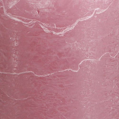 Product Solid-color pillar candles, antique rose, 70x100mm, set of 4 - Romantic decoration