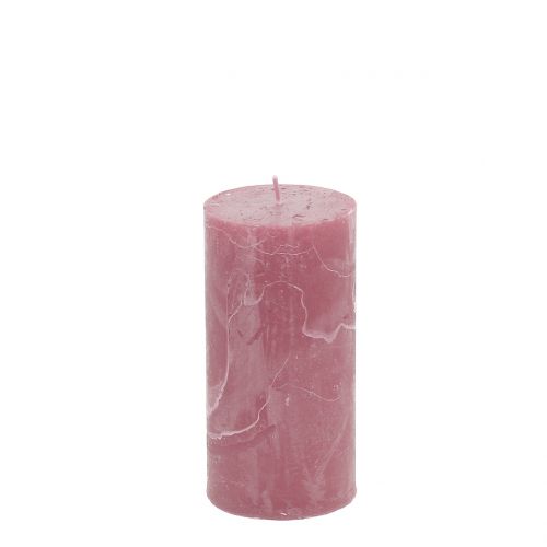 Product Solid-colored candles old pink 50x100mm 4 pcs