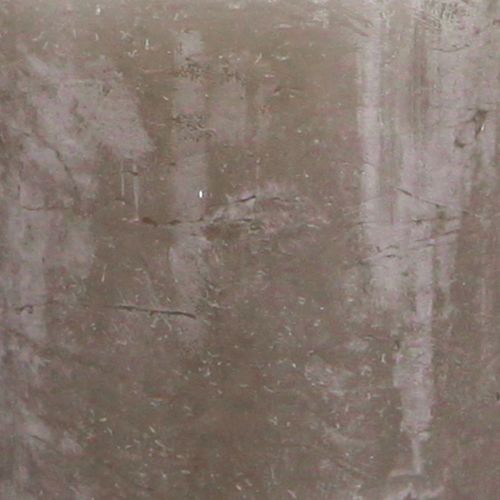 Product Rustic solid-colored pillar candles, brown, set of 4, 50×100mm