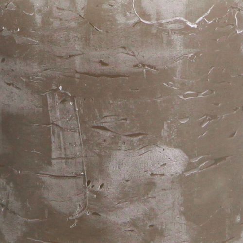 Product Rustic, solid-colored brown pillar candles, 70x80mm, set of 4; high-quality decorative candles for a cozy atmosphere